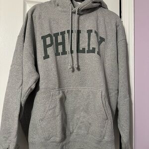 Brandy Melville Gray Philly Hoodie Sweatshirt